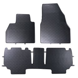 Tappetini per auto Geyer& Hosaja per Renault Kangoo II 2007-2021 su misura in gomma | Materiale resiste | Superficie antiscivolo | Impermeabile